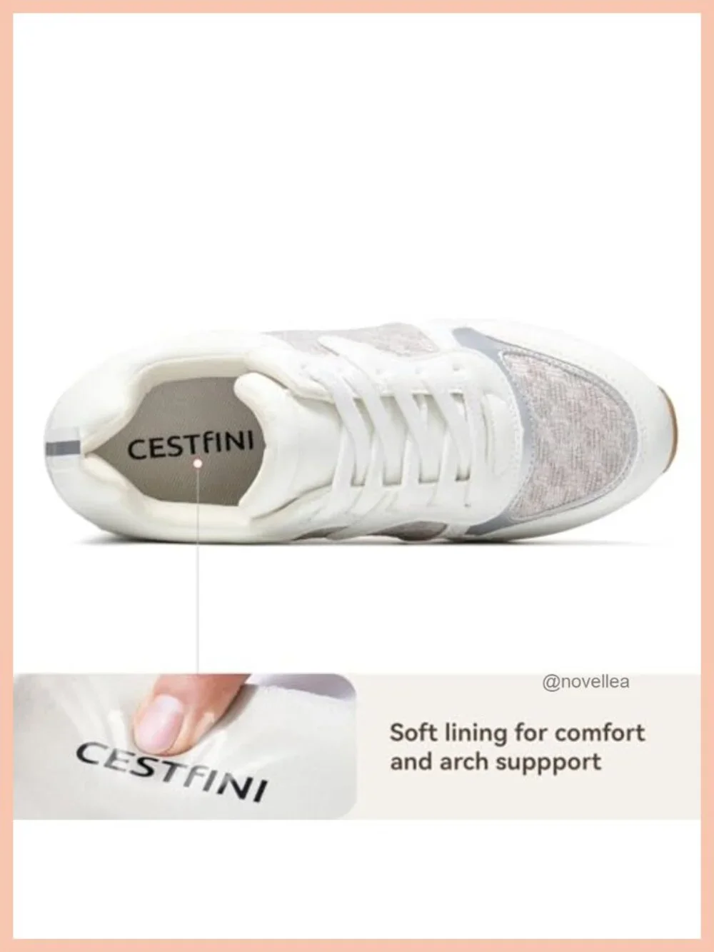 Women's 2 Inch Wedge Heel Platform Sneakers, Knit Athletic Tennis Shoes